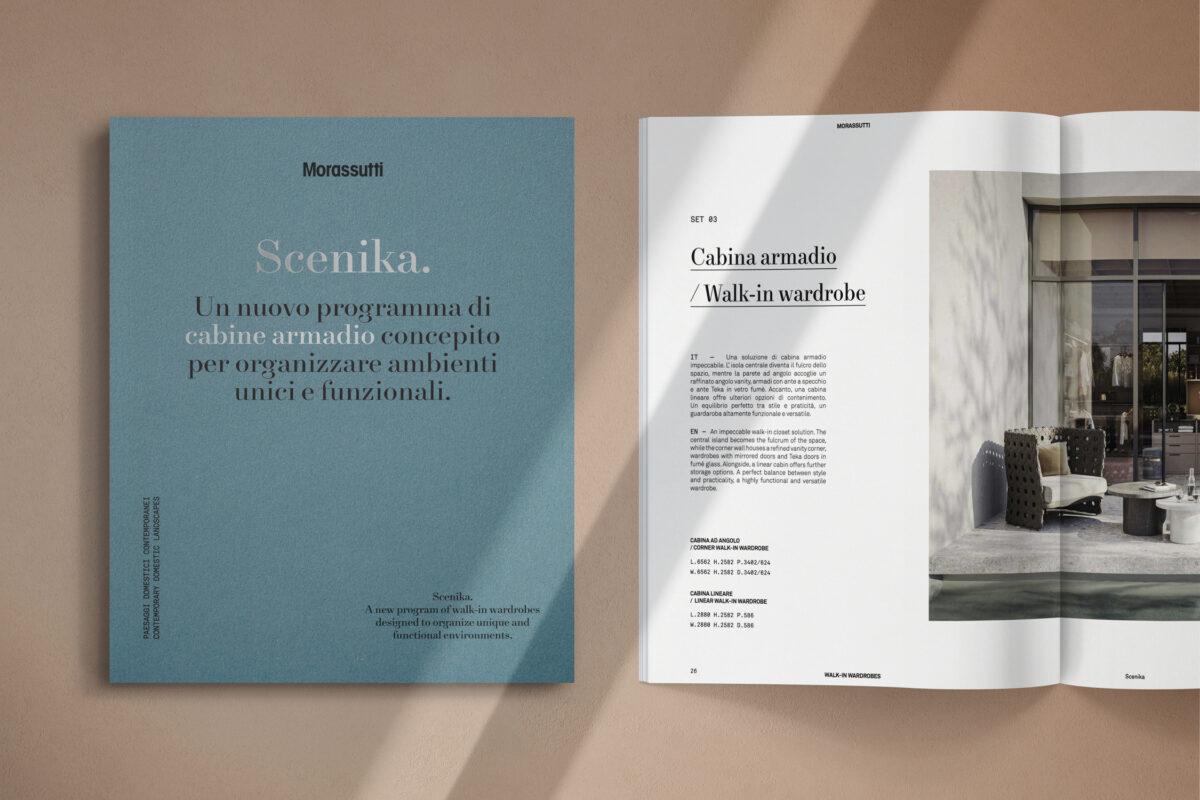 … Der neue begehbaren Kleiderschrank „Scenika“. - Morassutti